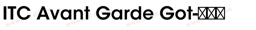 ITC Avant Garde Got字体转换